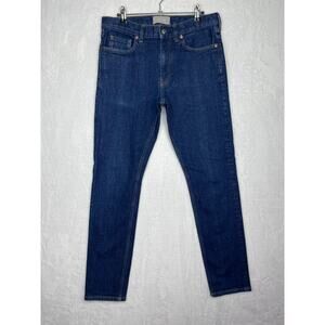 Everlane Jeans Mens 31x32 measures to 32x30.5 Selvedge Slim Fit Blue Denim
